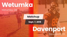 Matchup: Wetumka  vs. Davenport  2018