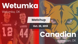 Matchup: Wetumka  vs. Canadian  2018