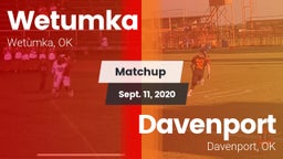 Matchup: Wetumka  vs. Davenport  2020