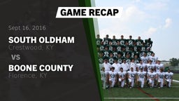 Recap: South Oldham  vs. Boone County  2016
