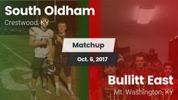 Matchup: South Oldham High vs. Bullitt East  2017