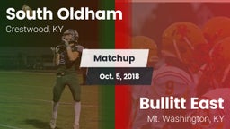 Matchup: South Oldham High vs. Bullitt East  2018