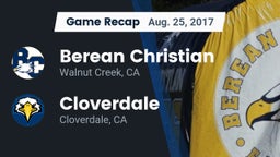 Recap: Berean Christian  vs. Cloverdale  2017