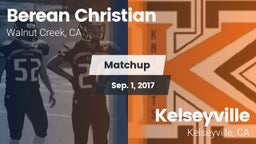Matchup: Berean Christian vs. Kelseyville  2017