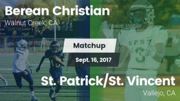 Matchup: Berean Christian vs. St. Patrick/St. Vincent  2017