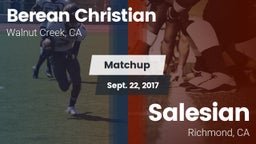 Matchup: Berean Christian vs. Salesian  2017