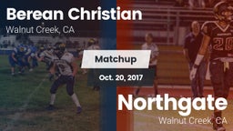 Matchup: Berean Christian vs. Northgate  2017
