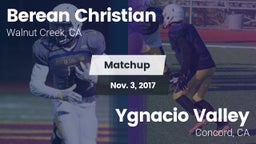 Matchup: Berean Christian vs. Ygnacio Valley  2017