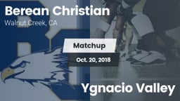 Matchup: Berean Christian vs. Ygnacio Valley 2018