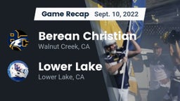 Recap: Berean Christian  vs. Lower Lake  2022
