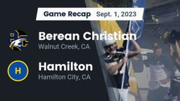 Recap: Berean Christian  vs. Hamilton  2023