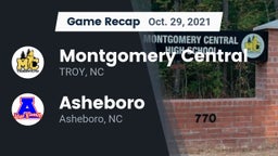 Recap: Montgomery Central  vs. Asheboro  2021