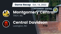 Recap: Montgomery Central  vs. Central Davidson  2022