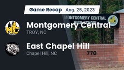 Recap: Montgomery Central  vs. East Chapel Hill  2023