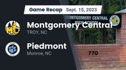 Recap: Montgomery Central  vs. Piedmont  2023