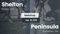 Matchup: Shelton  vs. Peninsula  2016