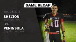 Recap: Shelton  vs. Peninsula  2016