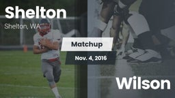 Matchup: Shelton  vs. Wilson 2016