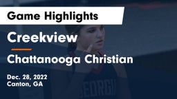 Creekview  vs Chattanooga Christian  Game Highlights - Dec. 28, 2022