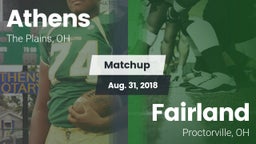 Matchup: Athens  vs. Fairland  2018