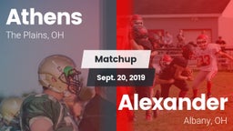 Matchup: Athens  vs. Alexander  2019