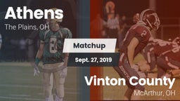Matchup: Athens  vs. Vinton County  2019