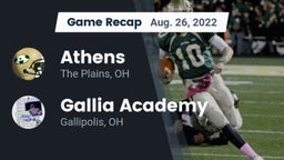 Recap: Athens  vs. Gallia Academy 2022