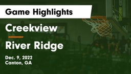 Creekview  vs River Ridge  Game Highlights - Dec. 9, 2022