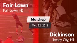 Matchup: Fair Lawn vs. Dickinson  2016