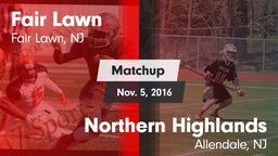 Matchup: Fair Lawn vs. Northern Highlands  2016