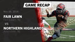 Recap: Fair Lawn  vs. Northern Highlands  2016