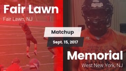 Matchup: Fair Lawn vs. Memorial  2017