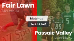 Matchup: Fair Lawn vs. Passaic Valley  2018