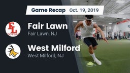 Recap: Fair Lawn  vs. West Milford  2019