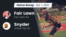 Recap: Fair Lawn  vs. Snyder  2021
