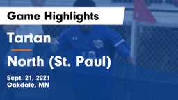 Tartan  vs North (St. Paul)  Game Highlights - Sept. 21, 2021