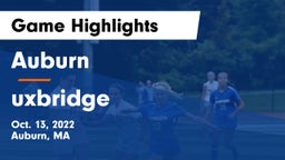 Auburn  vs uxbridge Game Highlights - Oct. 13, 2022