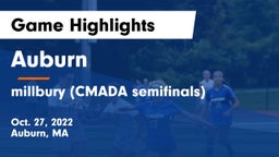 Auburn  vs millbury (CMADA semifinals) Game Highlights - Oct. 27, 2022