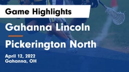 Gahanna Lincoln  vs Pickerington North  Game Highlights - April 12, 2022
