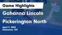 Gahanna Lincoln  vs Pickerington North  Game Highlights - April 9, 2024