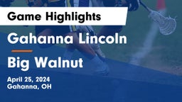 Gahanna Lincoln  vs Big Walnut  Game Highlights - April 25, 2024