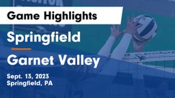 Springfield  vs Garnet Valley  Game Highlights - Sept. 13, 2023