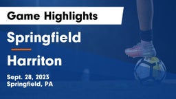 Springfield  vs Harriton  Game Highlights - Sept. 28, 2023