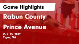 Rabun County  vs Prince Avenue  Game Highlights - Oct. 13, 2022