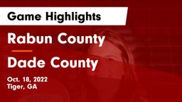 Rabun County  vs Dade County  Game Highlights - Oct. 18, 2022