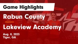 Rabun County  vs Lakeview Academy  Game Highlights - Aug. 8, 2023