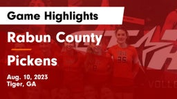 Rabun County  vs Pickens  Game Highlights - Aug. 10, 2023