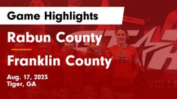 Rabun County  vs Franklin County  Game Highlights - Aug. 17, 2023