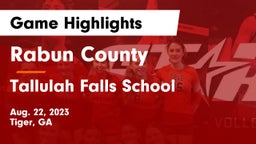 Rabun County  vs Tallulah Falls School Game Highlights - Aug. 22, 2023