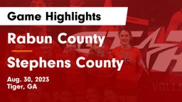 Rabun County  vs Stephens County  Game Highlights - Aug. 30, 2023